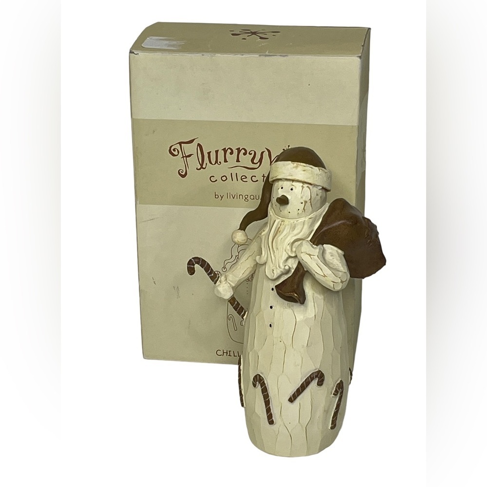 Flurryville‎ Collection Chilly Claus Snowman Figurine by Living Quarters In Box